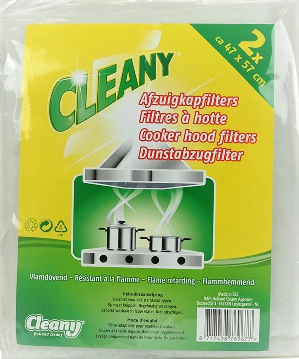 Cleany universeel afzuigkapfilter