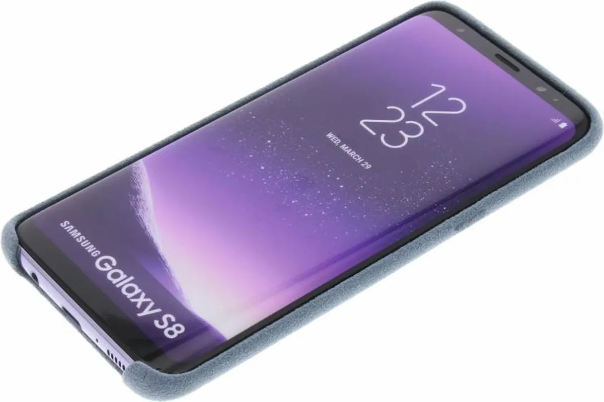 Samsung Galaxy S8 Alcantara Hoesje - Grijs - G950U68927202