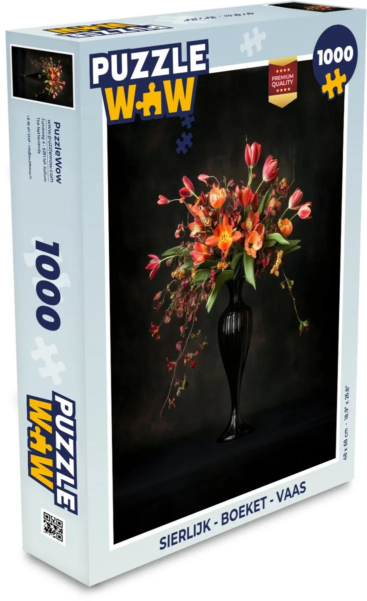 PuzzleWow Boeket Legpuzzel 1000 Stuks