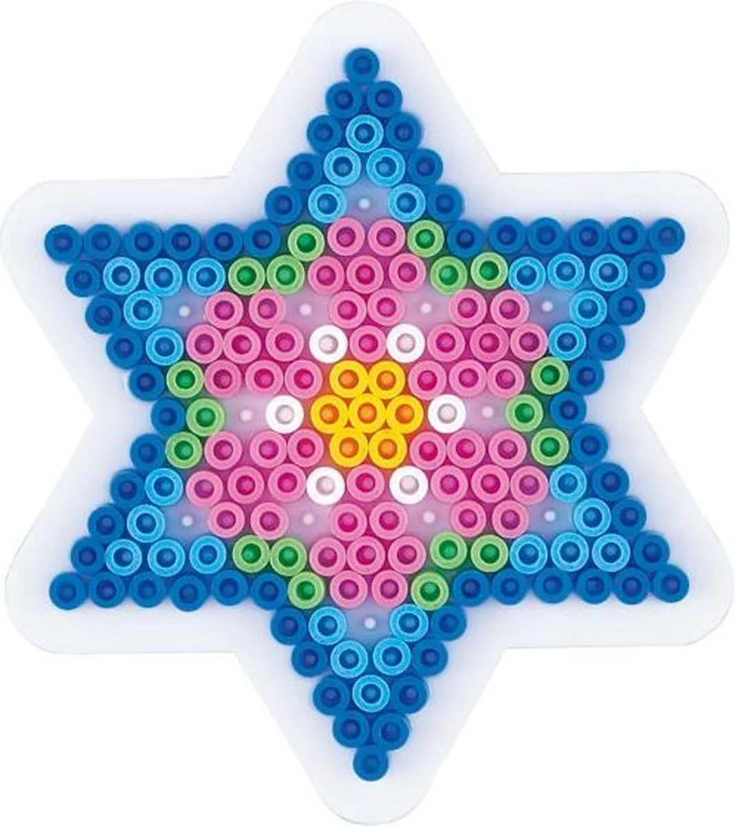 Hama Strijkkralen Grondplaat - Kleine Ster Wit