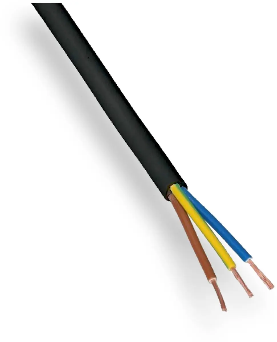 Dynamic Aansluitsnoer 3 x 1,5 mm² Zwart Lengte: 30 meter