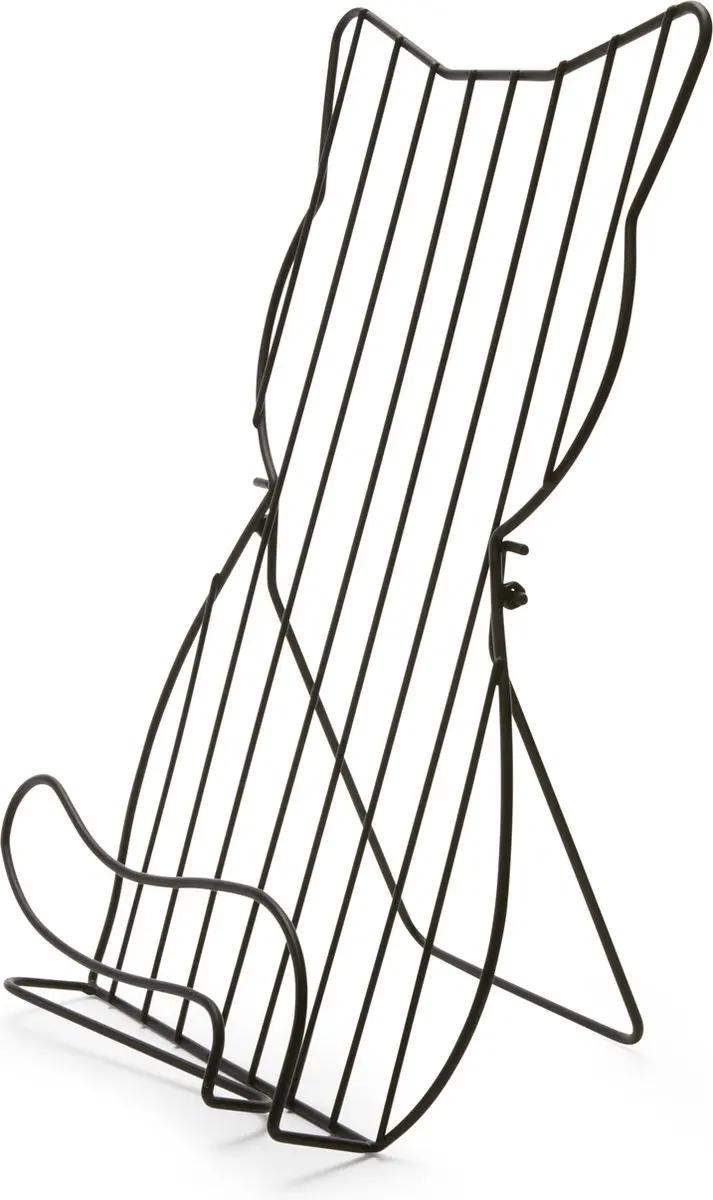 Kikkerland Cat Book Stand Zwart - afbeelding 5 van 6