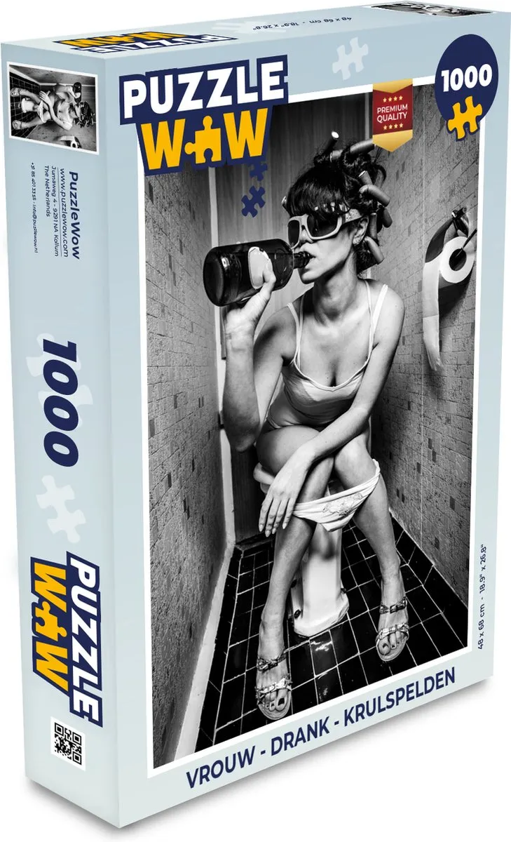 PuzzleWow Drank Krulspelden Legpuzzel 1000 Stuks