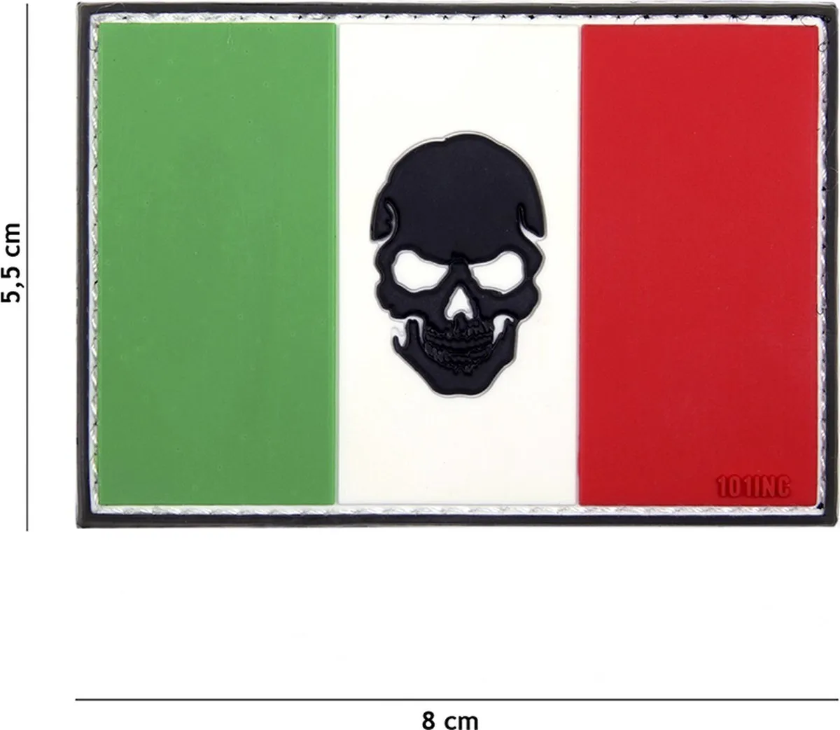 101 Inc Embleem 3D Pvc Vlag Italië Skull 17011