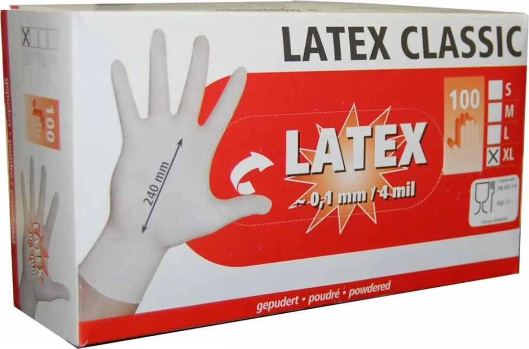 Kerbl Latex Classic Handschoenen L - 100 Stuks - afbeelding 4 van 6