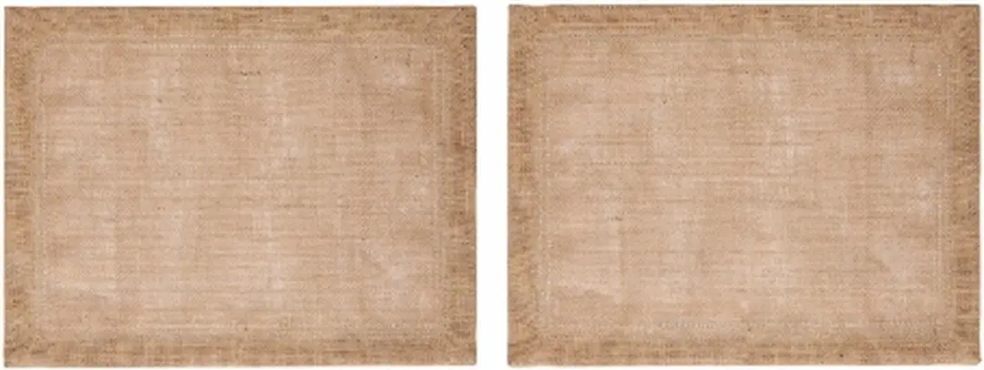 Placemats, Set van 2 Stuks, Rechthoek, Jutte, 35 x 45 CM, Naturel