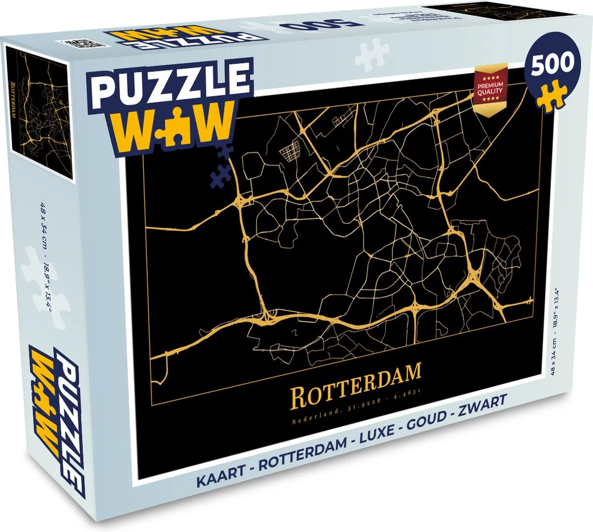 PuzzleWow Rotterdam Puzzel 500 Stuks