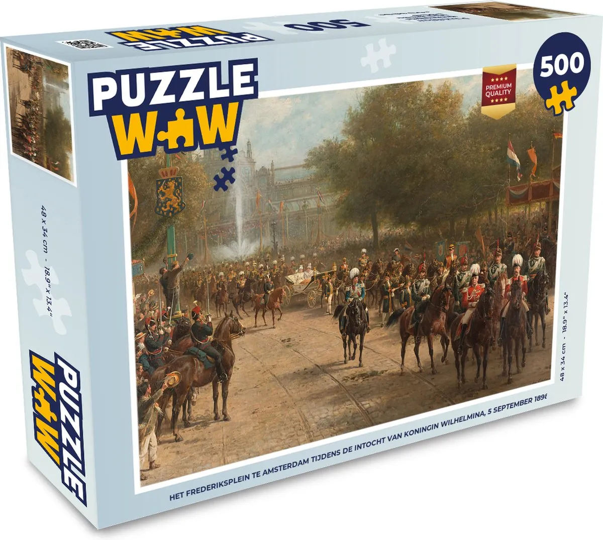 PuzzleWow Legpuzzel Het Frederiksplein 500 Stuks