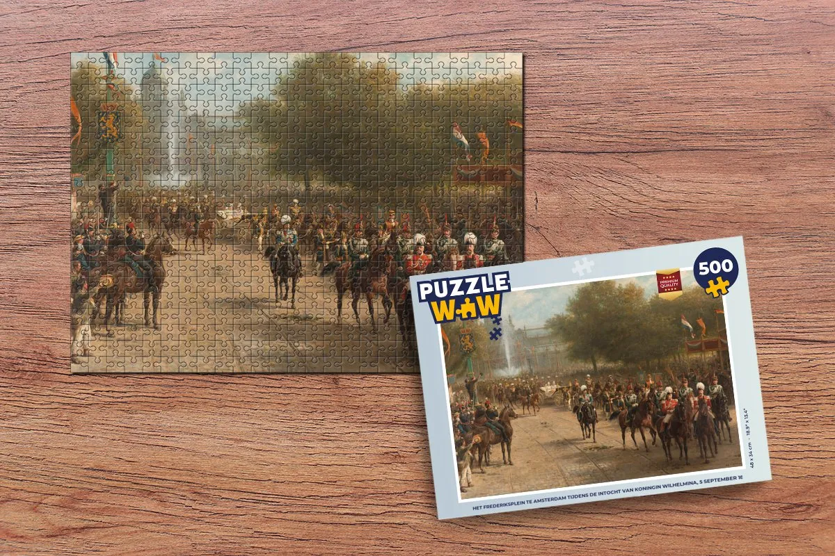 PuzzleWow Legpuzzel Het Frederiksplein 500 Stuks - Multicolor