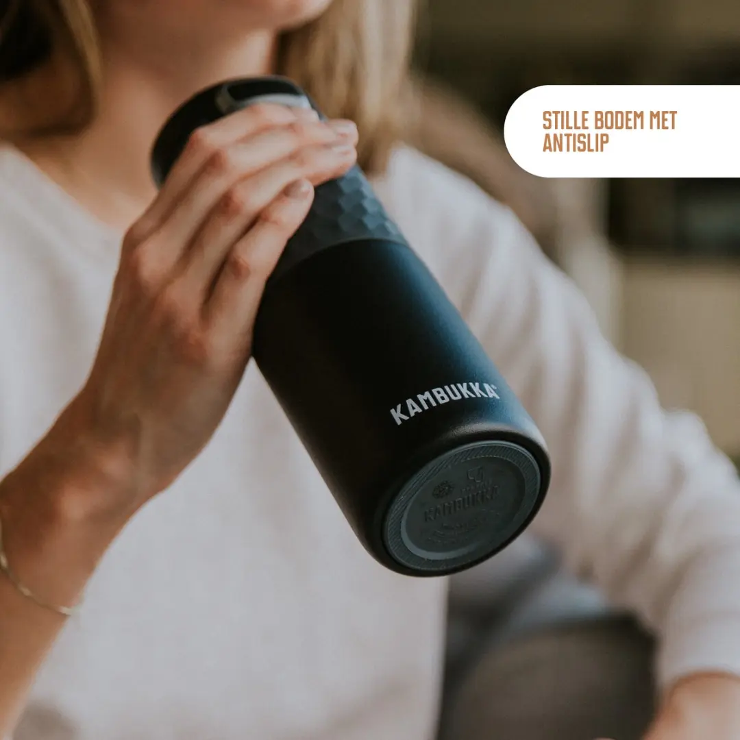 Kambukka Etna Grip Thermosbeker 500ml - Black Steel - afbeelding 2 van 6