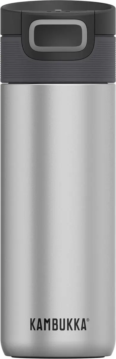 Kambukka Etna Thermosfles 500ml -Silver met 3-in-1 lid en makkelijke reiniging