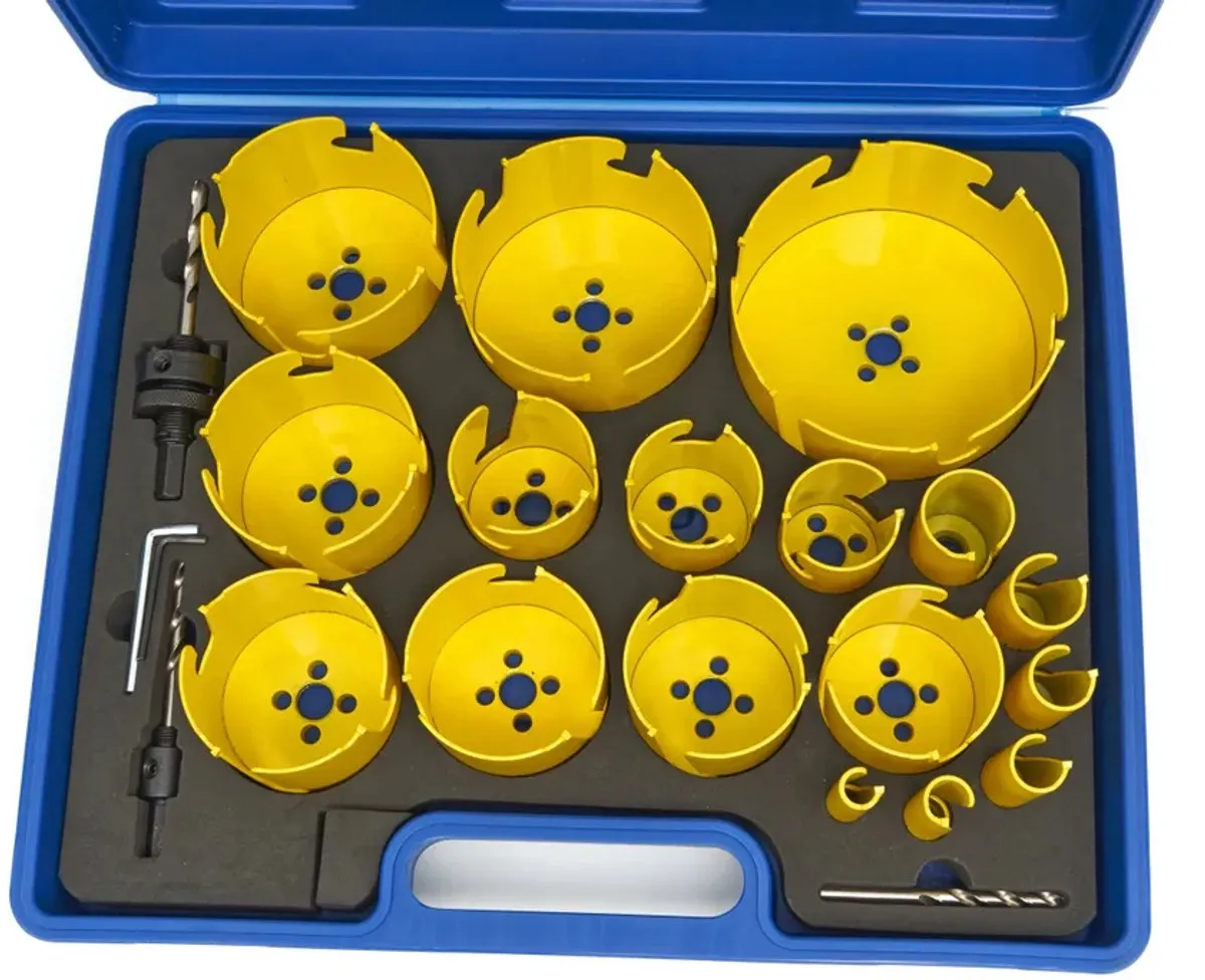 HBM 17-delige Multi Materiaal TCT Diamanten Gatzagenset