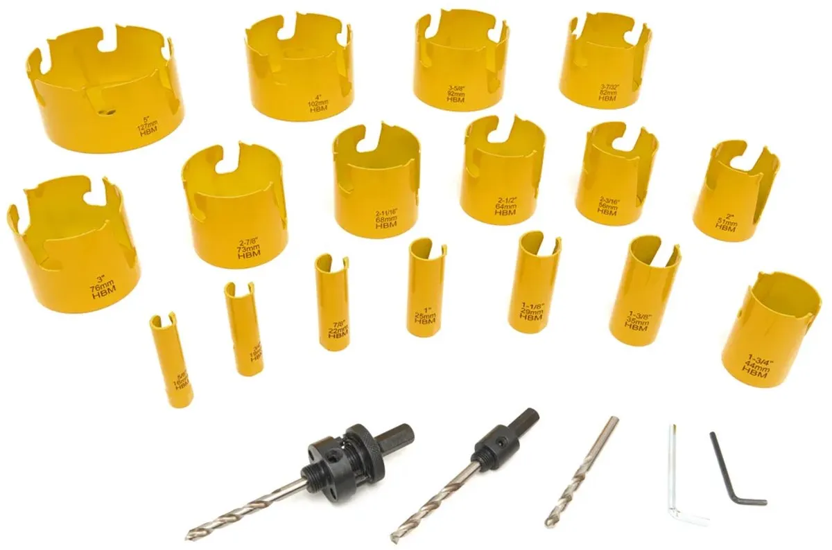 HBM 17-delige Multi Materiaal TCT Diamanten Gatzagenset - afbeelding 6 van 6