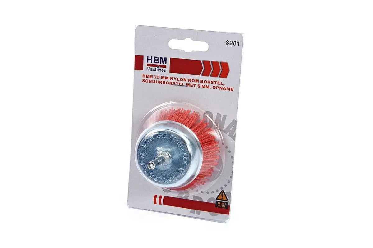 HBM Nylon Komborstel 75mm - 6mm Opname