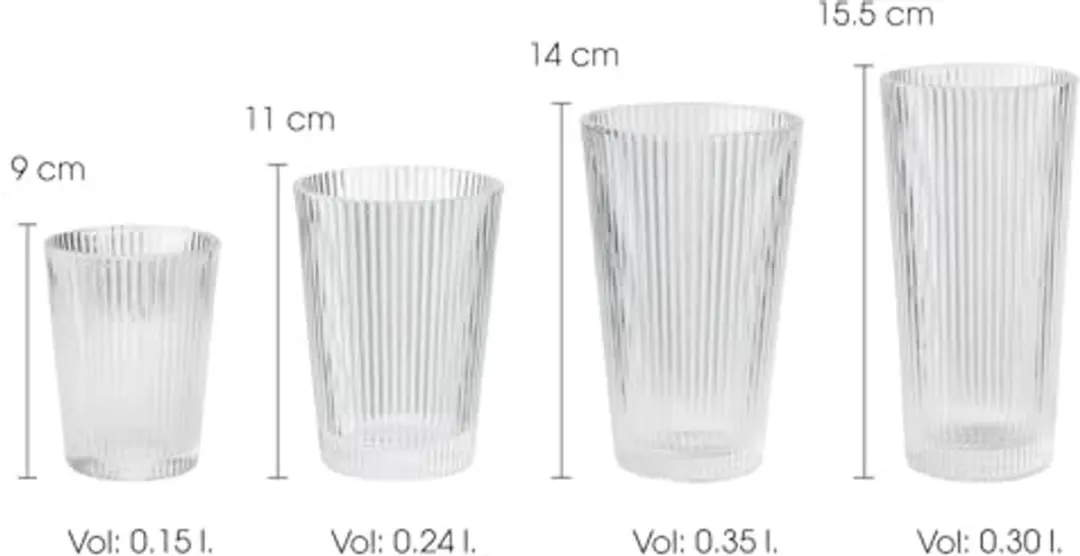 Stelton Pilastro Drinkglas 240ml - 6 Stuks - afbeelding 4 van 6