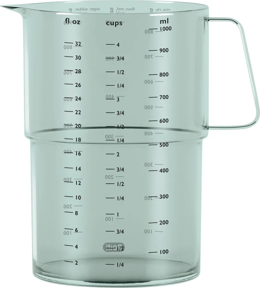 Rosti Mensura Maatbeker 1000 ml Nordic green