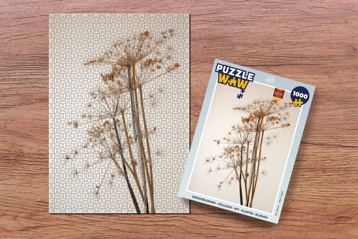 PuzzleWow Droogbloemen Stilleven Puzzel 1000 Stuks - Multicolor