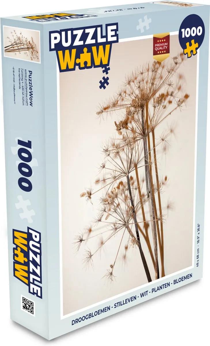 PuzzleWow Droogbloemen Stilleven Puzzel 1000 Stuks