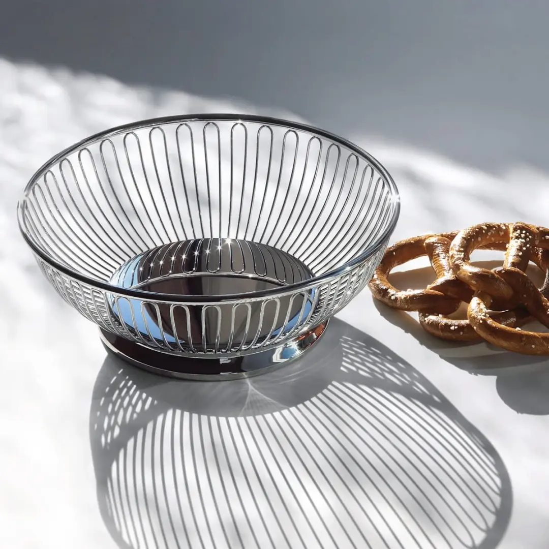 Alessi Ufficio Tecnico Brood/Fruitschaal RVS 28cm - afbeelding 4 van 5