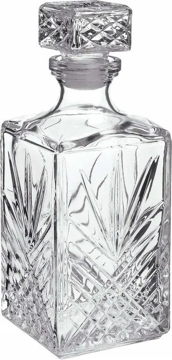 Glazen whisky/water karaf van 1 liter