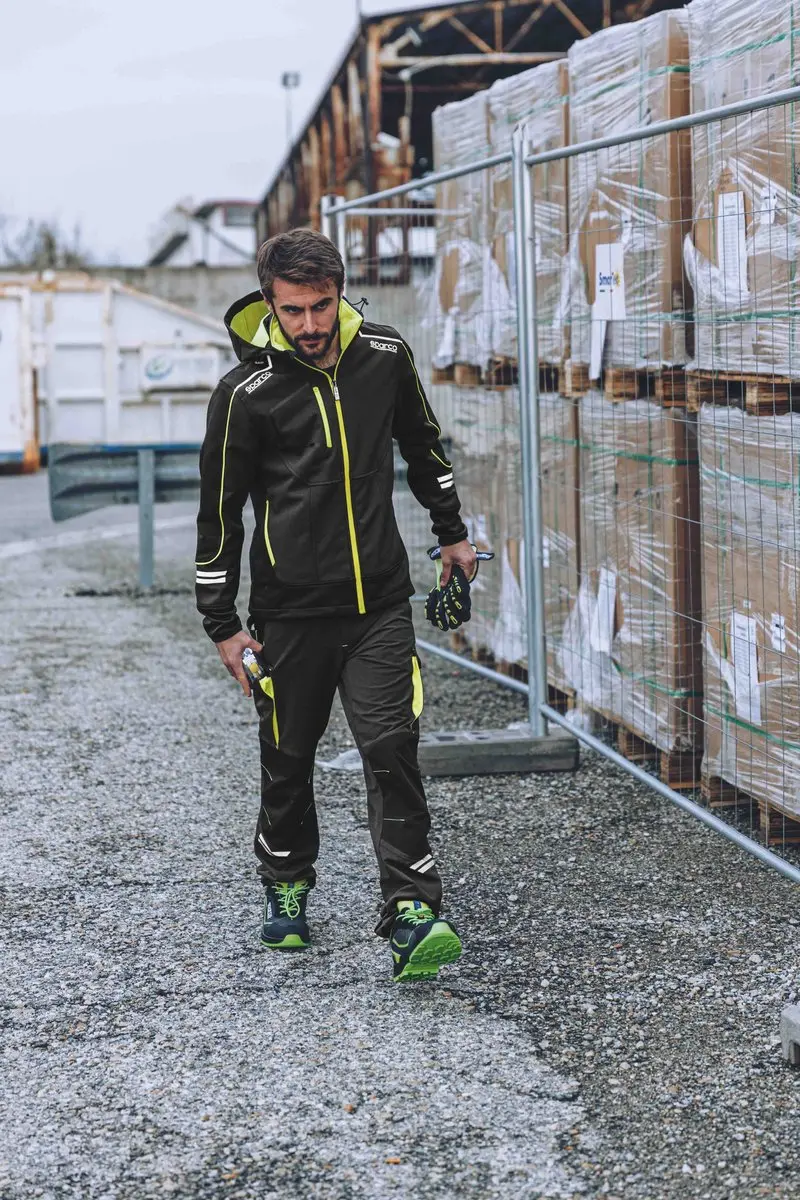 Sparco Tech York Softshell Jas - Grijs/Geel M - afbeelding 4 van 4