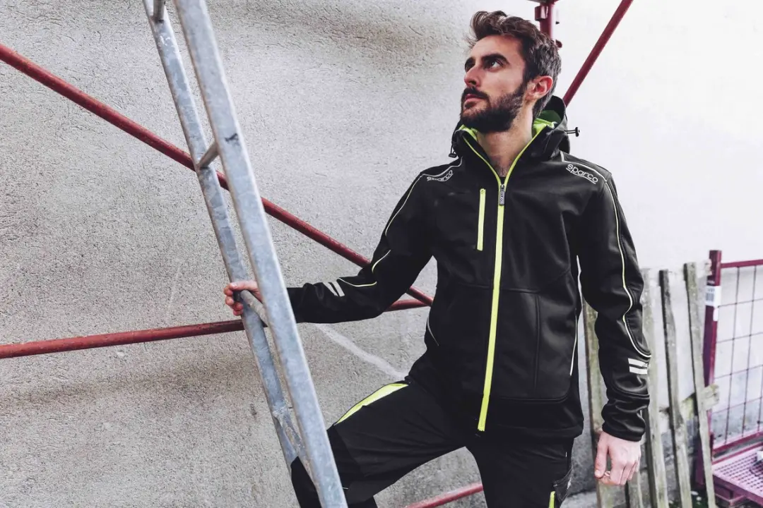 Sparco Tech York Softshell Jas - Grijs/Geel M - afbeelding 3 van 4