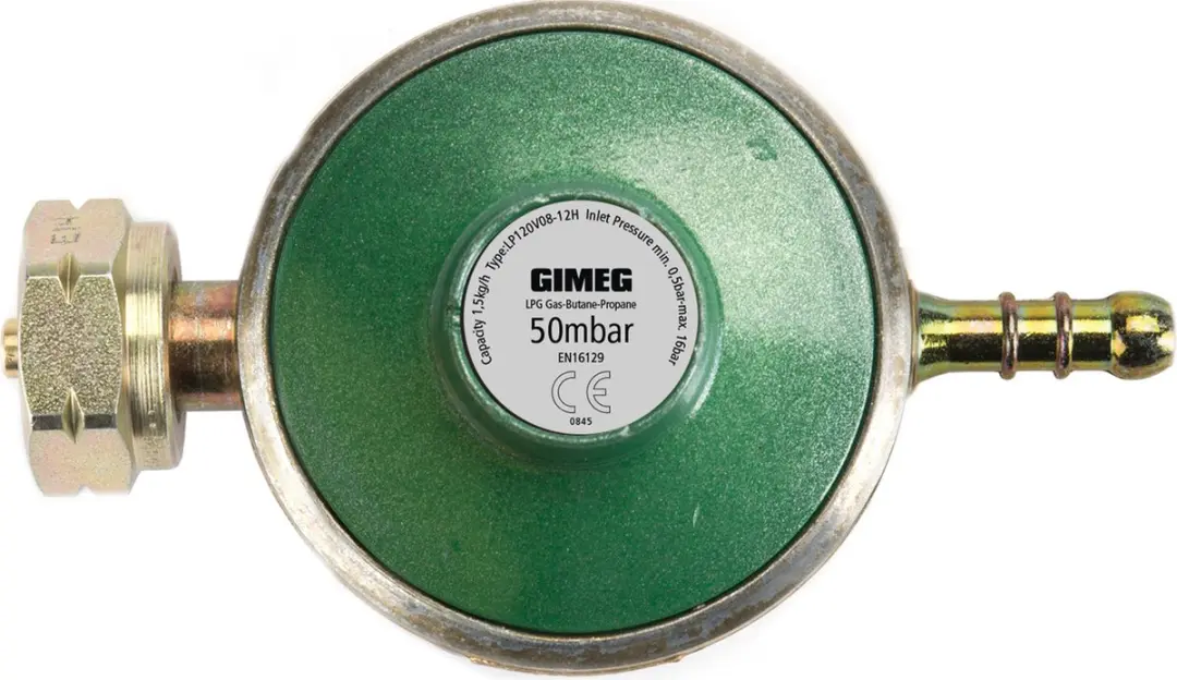 Gimeg Universele Gasregelaar 50 mbar Kombi X