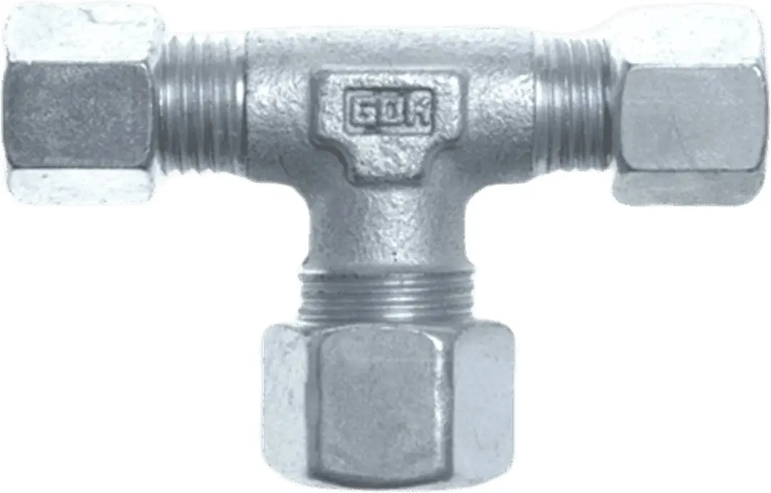 Gimeg T-stuk Knelkoppeling 8x8x8mm Zilver - afbeelding 2 van 2