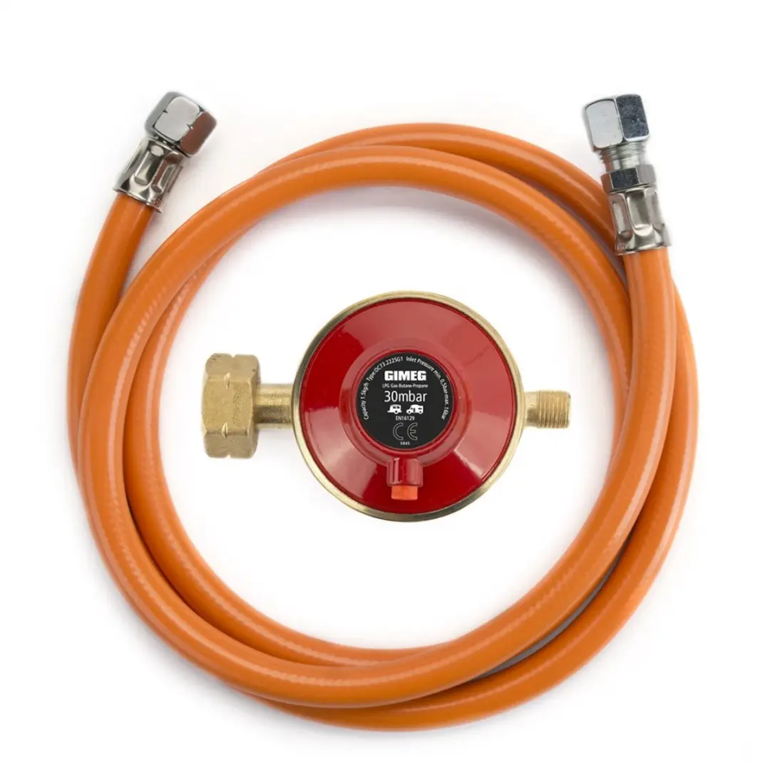 Gimeg Gasdrukregelaarset 5600385 - 30 mbar - Propaan - Rood - afbeelding 3 van 3