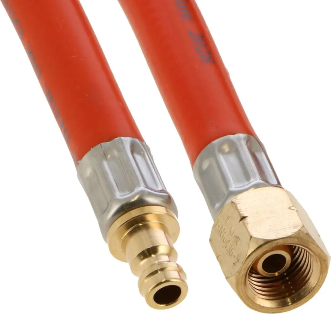 Gimeg Gasslang PVC 1/4 links Quick Release 3m - Oranje - afbeelding 2 van 4