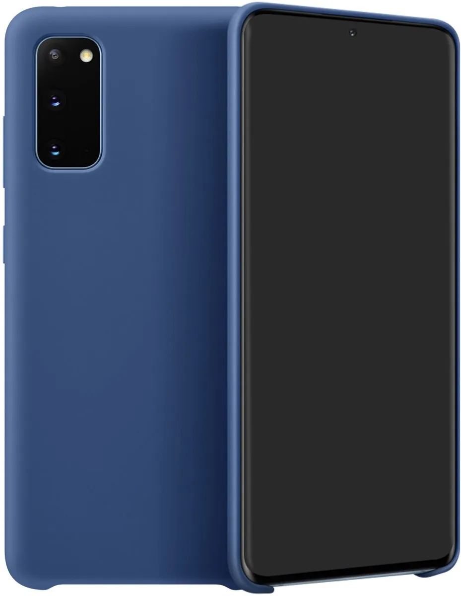 Samsung Silicone Hoesje Galaxy S20 Plus - Donkerblauw