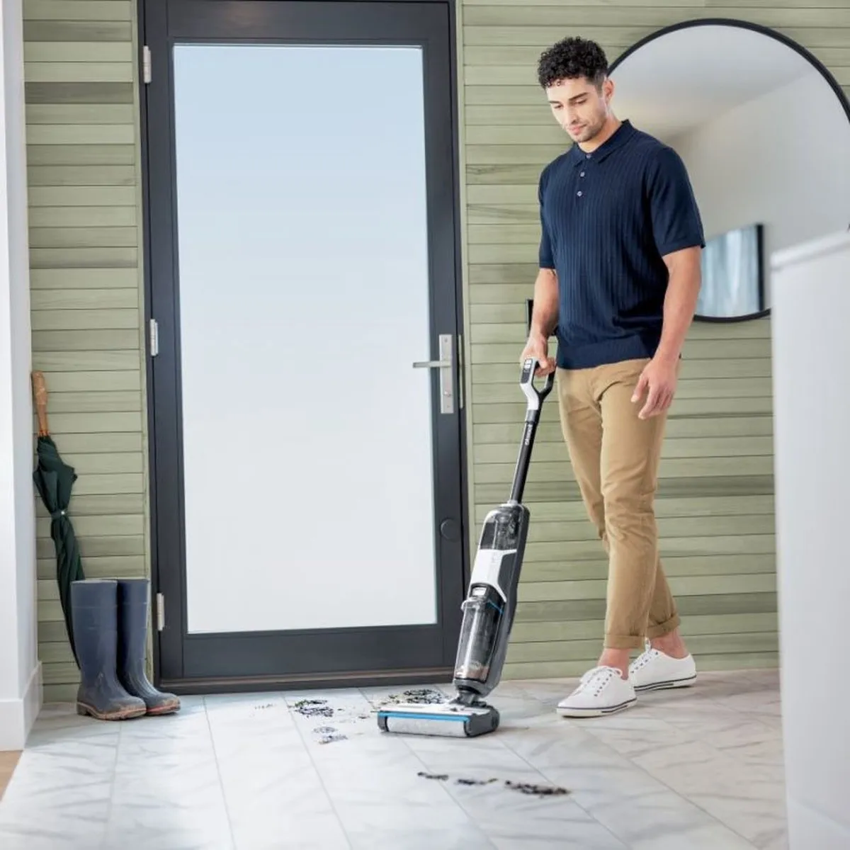 Bissell CrossWave HF3 Cordless Pro Stofzuiger - 200W - Zwart/Wit