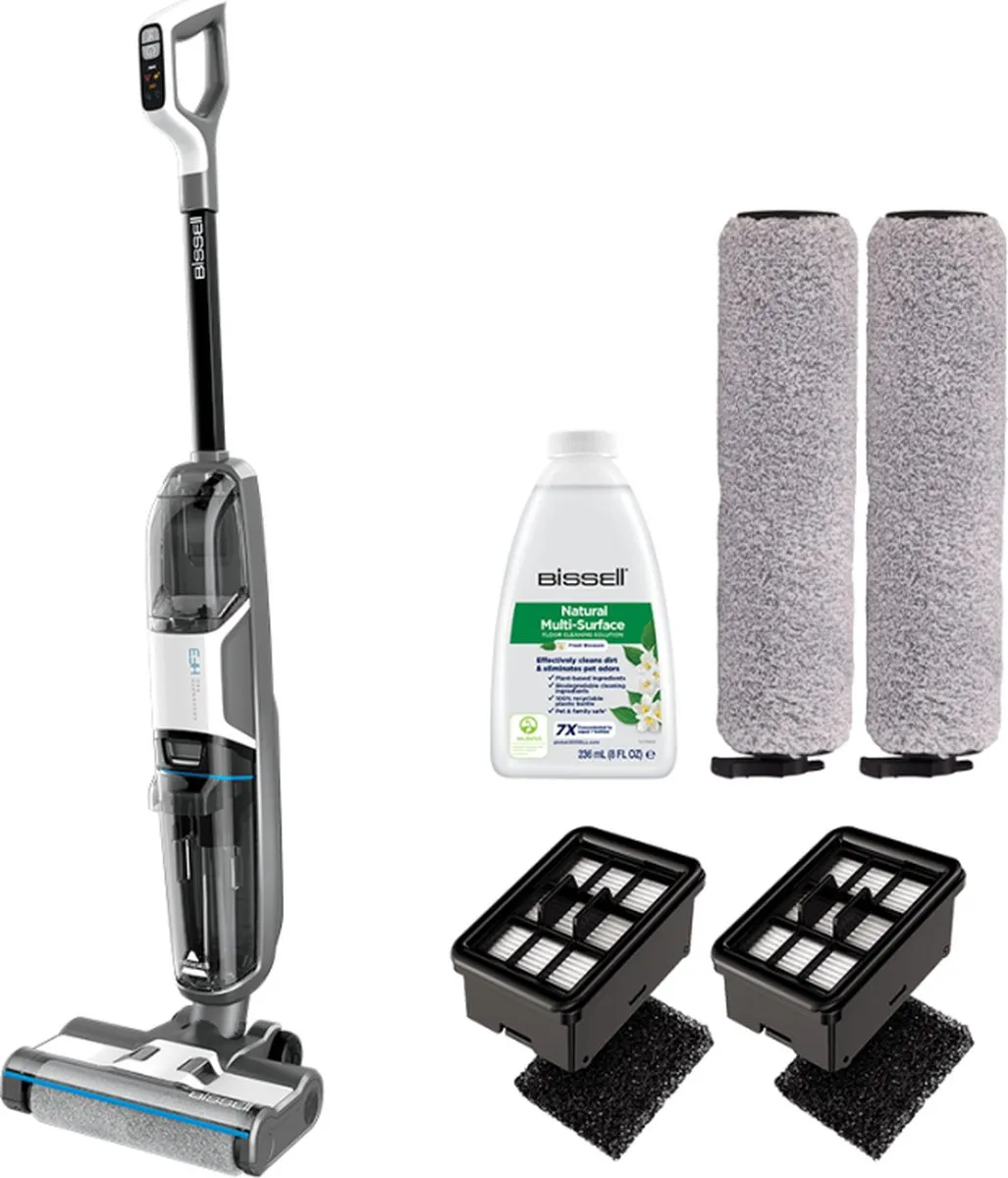 Bissell CrossWave HF3 Cordless Pro Stofzuiger - 200W - Zwart/Wit