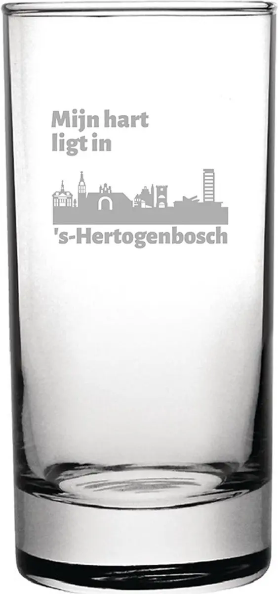 Gegraveerde longdrinkglas 28,5cl Den Bosch