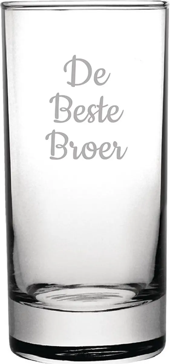 Gegraveerde longdrinkglas 28,5cl De Beste Broer