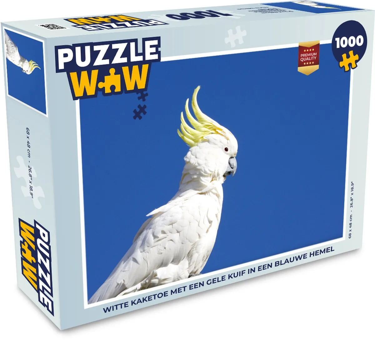 PuzzleWow Witte Kaketoe Legpuzzel 1000 Stuks