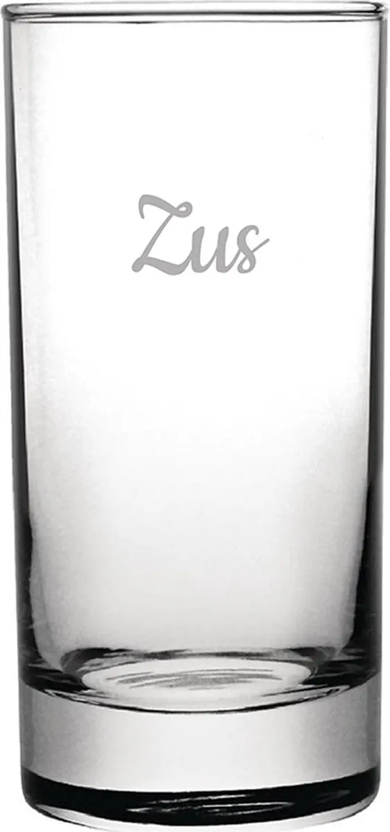 Gegraveerde longdrinkglas 28,5cl Zus