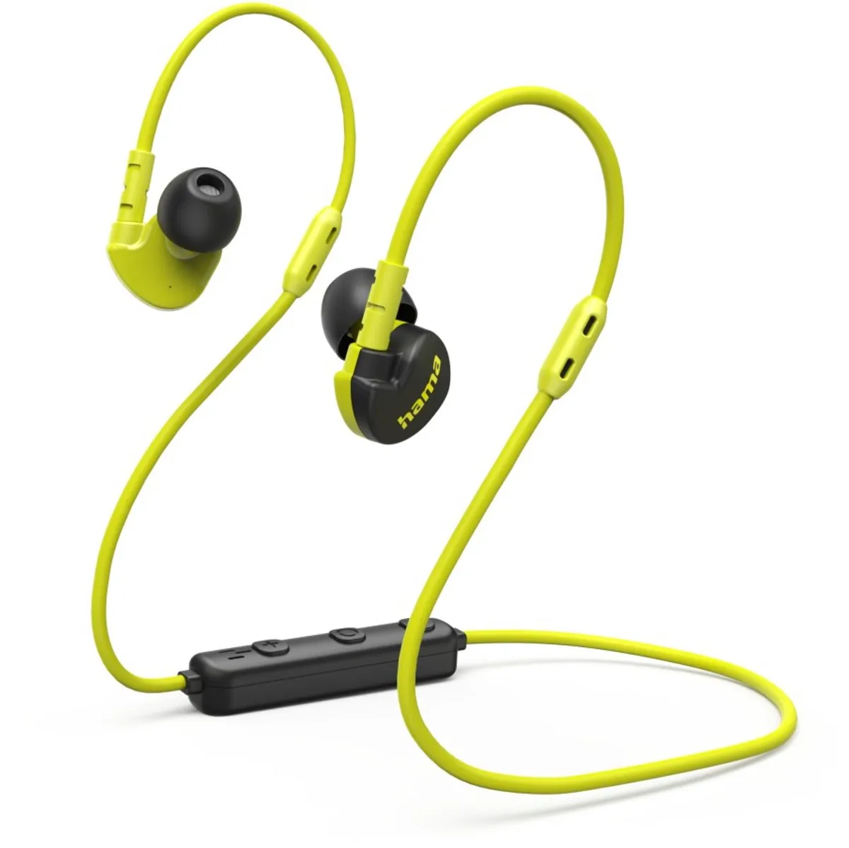 Hama Athletics III 00221776 In-ear Sportoordopjes - Zwart/ Groen - afbeelding 6 van 6