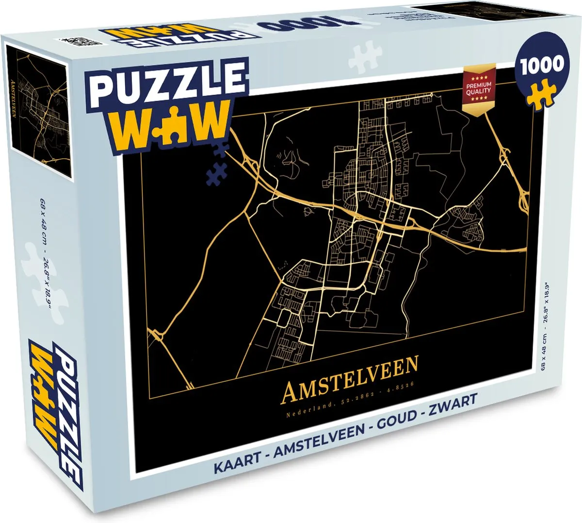 PuzzleWow Amstelveen Legpuzzel 1000 Stuks