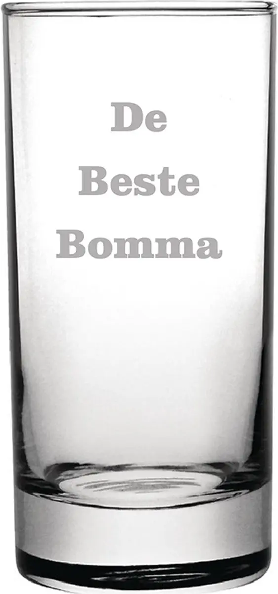 Longdrinkglas gegraveerd