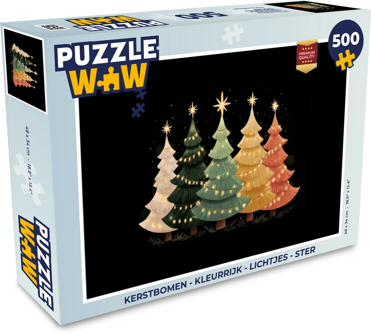 PuzzleWow Kerstboom Puzzle 500 Stuks