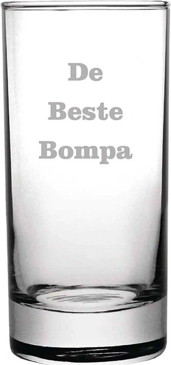 Longdrinkglas gegraveerd
