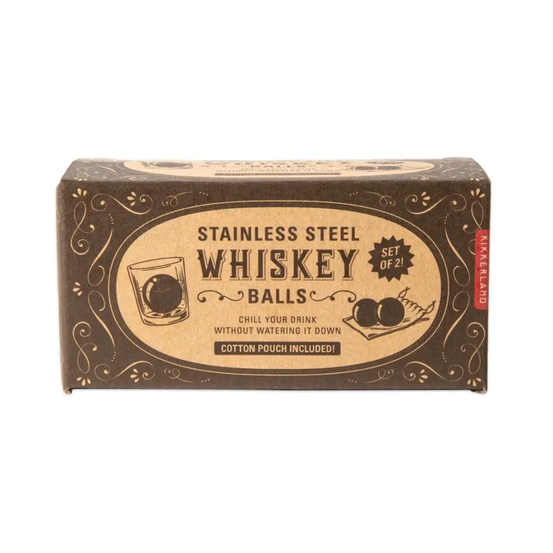 Kikkerland Whiskey Balls - 2 Stuks - afbeelding 4 van 5