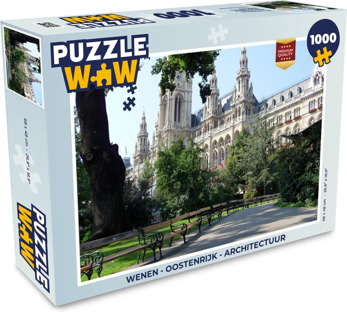 PuzzleWow Wenen Legpuzzel 1000 Stuks