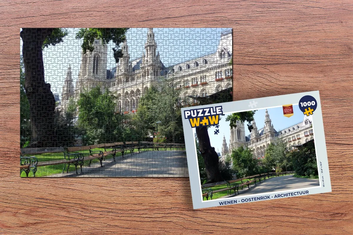PuzzleWow Wenen Legpuzzel 1000 Stuks - Multicolor