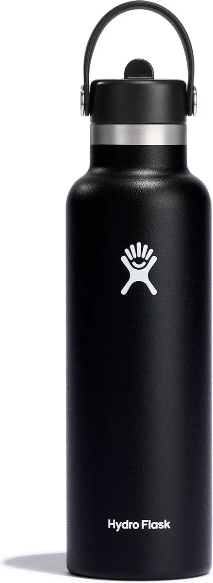 Hydro Flask Standard Mouth Flex Straw Cap 621ml - Zwart - afbeelding 4 van 6