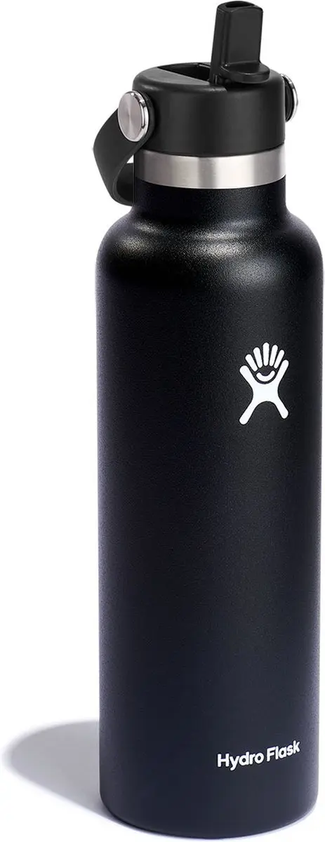 Hydro Flask Standard Mouth Flex Straw Cap 621ml - Zwart - afbeelding 6 van 6