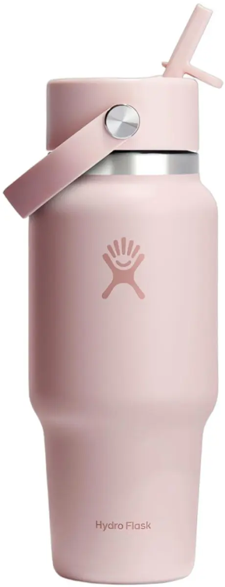 Hydro Flask Drinkfles 710ml Roze met rietjesdeksel - afbeelding 5 van 5