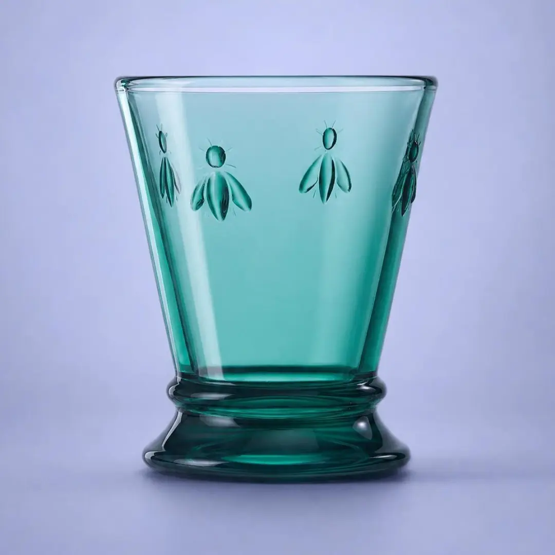 La Rochère Bee Waterglas - 26cl - Donkergroen - afbeelding 5 van 6