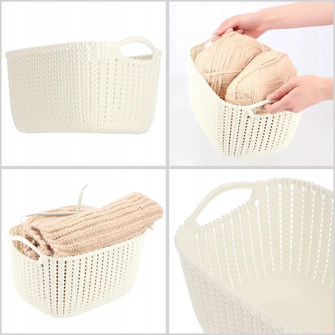 Curver Knit S Kunststof Mand 11,2L - Wit - afbeelding 2 van 6